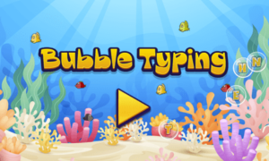 Free Bubbly Typing Game for kids and adults