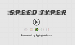 Free Speed Typer Typing Game for kids and adults